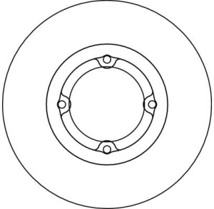 Disc frana Fata Dreapta/Stanga potrivit CHEVROLET MATIZ, SPARK; DAEWOO MATIZ; FSO MATIZ 0.8-1.0LPG 09.98- - Img 4