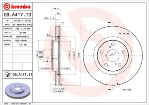 Disc frana Fata Dreapta/Stanga potrivit LEXUS ES; PONTIAC VIBE; TOYOTA AURIS, AVALON, CAMRY, MARK X ZIO I, MIRAI, PRIUS PLUS, RAV 4 III, RAV 4 IV 1.8H-Electric 01.05- - Img 3