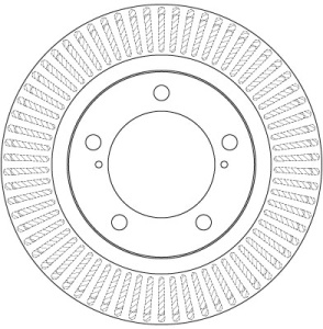 Disc frana Fata Dreapta/Stanga potrivit LEXUS LX; TOYOTA LAND CRUISER 200 4.5D-5.7 08.07- - Img 4
