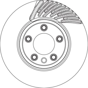 Disc frana Fata Stanga potrivit AUDI Q7; PORSCHE CAYENNE, PANAMERA; VW TOUAREG 2.5D-6.0D 09.02- - Img 4