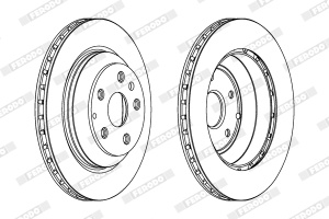 Disc frana Spate Dreapta/Stanga potrivit AUDI Q7; PORSCHE CAYENNE 3.0D-6.0D 09.02- - Img 3