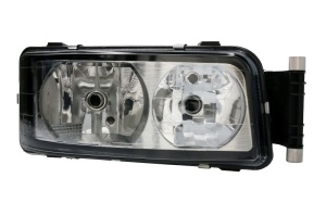 Far dreapta (2*H7/H21W/W5W, manual, cu lumina de zi, culoare insert: crom platinat) potrivit MAN LION´S CITY, TGS I 01.02- - Img 1