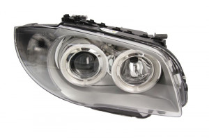 Far Dreapta (bi-xenon, D1S/H7, electric, cu motor, pentru invertorul de tip 5GL, culoare insertie: cromat, culoare semnalizator: transparent) potrivit BMW 1 (E87) 11.03-01.06 - Img 1