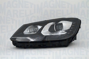 Far Dreapta (bi-xenon, D3S/H7/P21W/PY21W/W5W, electric, cu motor, culoare insertie: negru) potrivit VW SHARAN - Img 3