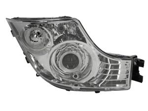 Far dreapta (D1S/H1, manual, culoare insert: crom platinat, culoare semnalizator: alb) potrivit MERCEDES ACTROS MP4 / MP5 07.11- - Img 1
