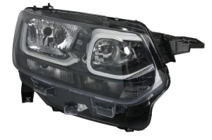 Far dreapta (H1/H7, electric, cu motor) potrivit CITROEN BERLINGO III 2018-2023