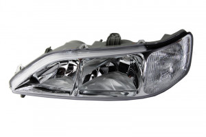 Far Dreapta (H1/H7, electric, fara motoras, culoare insertie: negru, culoare semnalizator: alb) potrivit HONDA ACCORD VI 01.00-12.03 - Img 1