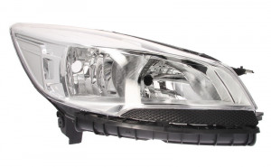 Far Dreapta (H15/H7, electric, cu motor, culoare insertie: cromat, culoare semnalizator: cromat) potrivit FORD KUGA II - Img 1
