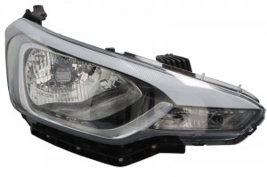 Far Dreapta (H4/PY21W/W5W, electric, fara motoras, culoare insertie: negru) potrivit HYUNDAI I20 ACTIVE, I20 II - Img 1