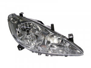 Far Dreapta (halogen, H1/H7/W5W, electric, cu motor, culoare semnalizator: transparent) potrivit PEUGEOT 307, 307/KOMBI -06.05 - Img 1