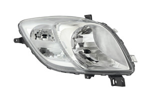 Far Dreapta (halogen, H4, electric, cu motor, culoare semnalizator: transparent) potrivit TOYOTA YARIS -03.09 - Img 3