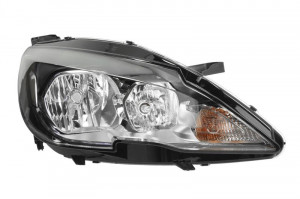 Far Dreapta (halogen, H7/HB3/PY21W, electric, cu motor, bec) potrivit PEUGEOT 308 II - Img 1