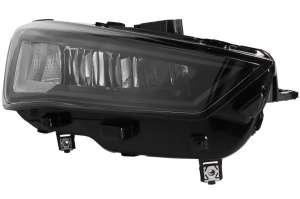 Far Dreapta (LED, electric, cu motor, culoare insert: negru) potrivit SEAT LEON KL 2020-2025