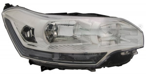 Far dreapta potrivit CITROEN C5 2008-2011 - (H1/H7, reglaj electric,cu iluminare in viraje, fundal cromat)