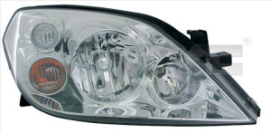 Far dreapta potrivit NISSAN PRIMERA - (H7, reglaj electric, fundal cromat)