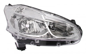 Far dreapta potrivit PEUGEOT 208, 208 I dupa 2012 - (H7, reglaj electric, fundal argintiu, Semnalizator argintiu)
