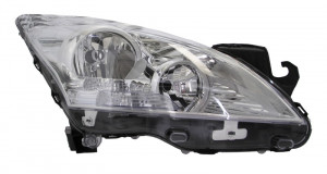 Far dreapta potrivit PEUGEOT 3008, 5008 2009-2013 - (H7/H7, reglaj electric, cu motoras)