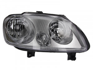 Far dreapta potrivit VW CADDY III, TOURAN - (H1/H7, reglaj electric, cu motoras, fundal cromat) - Img 2