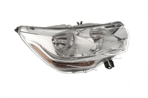 Far fata Dreapta (H1/H7, electric, cu motor, culoare insert: cromat) potrivit CITROEN C4, C4 II - Img 1