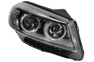 Far fata Dreapta (H7/H9/LED/PY21W, electric, cu motor, culoare insert: negru) potrivit KIA SORENTO I, SORENTO II, SORENTO III