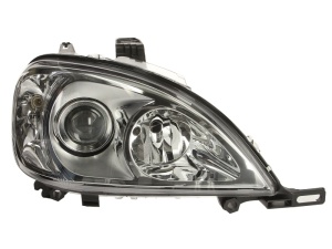Far fata Dreapta (H7/PY21W/W5W, electric, cu motor, culoare insert: cromat, culoare semnalizator: alb) potrivit MERCEDES M (W163) 01.02-12.05 - Img 1