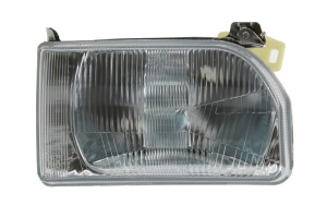 Far fata Dreapta (halogen, H4, manual, fara motoras, culoare insert: cromat) potrivit FORD ECOSPORT, ESCORT III EXPRESS, ESCORT IV, ESCORT IV EXPRESS, ORION II - Img 1