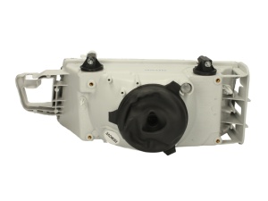 Far fata Dreapta (halogen, H4, manual, fara motoras, culoare insert: negru, culoare semnalizator: transparent) potrivit FIAT TEMPRA 01.90-12.96 - Img 2