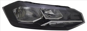 Far fata dreapta potrivit VW POLO VI AW 2017-2020 - H7/H7, electric, cu motor - Img 2