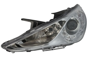 Far fata Stanga (H1/H7, electric, fara motoras, culoare insert: cromat, culoare semnalizator: alb) potrivit HYUNDAI SONATA VI - Img 1
