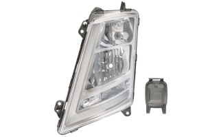 Far fata Stanga (H1/H7/LED/PY21W, manual, culoare insert: argintiu) potrivit VOLVO FH II, FH16 II dupa 2012