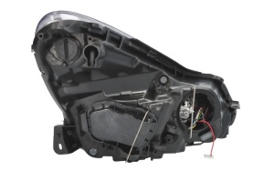 Far fata Stanga (H1/H7/PY24W/W21, electric, cu motor, culoare insert: negru, culoare semnalizator: alb) potrivit OPEL CORSA D, CORSA D/HATCHBACK - Img 2