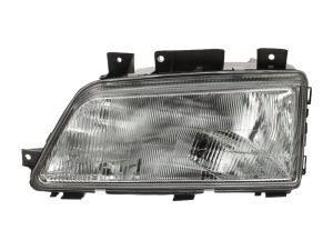 Far fata Stanga (H4, manual, fara motoras, culoare insert: argintiu) potrivit PEUGEOT 405 I, 405 II, 405 II/KOMBI