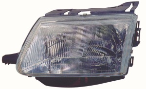 Far fata Stanga (H4/W5W, electric, mecanic, fara motoras, culoare insert: argintiu) potrivit CITROEN SAXO