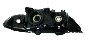 Far fata Stanga (H7/HB3, electric, cu motor, culoare insert: negru, culoare semnalizator: alb) potrivit BMW 5 (E39) - Img 2