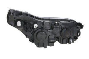 Far fata Stanga (halogen, H1/H7, electric, cu motor, culoare insert: cromat, culoare semnalizator: transparent) potrivit CITROEN C4, C4 I -07.11 - Img 2