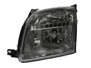 Far fata Stanga (halogen, H4/PY21W/W5W, electric, cu motor, culoare insert: cromat, culoare semnalizator: alb) potrivit FORD FUSION - Img 1