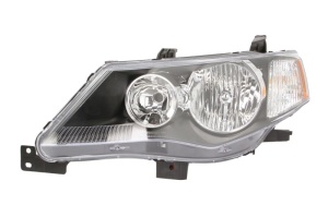 Far fata Stanga (HB3/HB4, electric, cu motor, culoare insert: negru, culoare semnalizator: alb) potrivit MITSUBISHI OUTLANDER II - Img 1