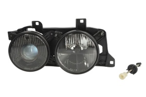 Far Stanga (H1/W5W, fara motoras, culoare insert: negru) potrivit BMW 5 E34 1987-1997