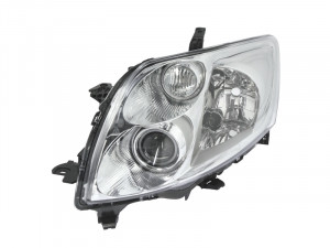 Far Stanga (H3, electric, fara motoras, culoare insertie: cromat, culoare semnalizator: transparent) potrivit TOYOTA AURIS - Img 1