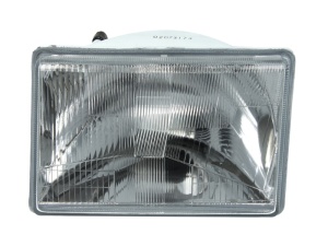 Far Stanga (H4, electric, cu motor, culoare insert: argintiu, culoare semnalizator: transparent) potrivit JEEP GRAND CHEROKEE I