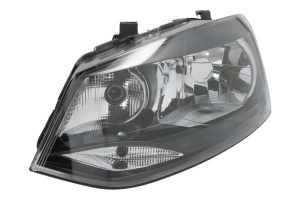 Far Stanga (H4/PY21W/W5W, electric, cu motor, culoare insert: negru) potrivit VW POLO V 6R 2009-2014
