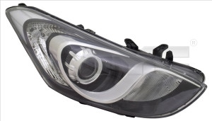 Far Stanga (H7/H7, electric, cu motor) potrivit HYUNDAI I30 2015-2017