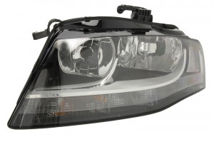Far stanga (H7, reglaj electric, cu motoras, fundal negru) AUDI A4, A4 ALLROAD - Img 1
