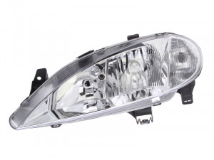 Far Stanga (halogen, H1/H7, electric, fara motoras, culoare insertie: cromat/negru, culoare semnalizator: transparent) potrivit RENAULT MEGANE I, MEGANE I CLASSIC, MEGANE I COACH - Img 1