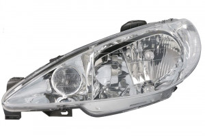 Far Stanga (halogen, H1/H7/W5W, electric, fara motoras, culoare semnalizator: transparent) potrivit PEUGEOT 206 -02.09 - Img 1