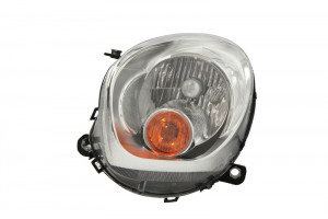 Far Stanga (halogen, H4/P21W, bec, culoare insertie: cromat, culoare semnalizator: portocaliu) potrivit MINI COUNTRYMAN (R60), PACEMAN (R61) - Img 1
