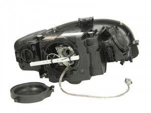 Far stanga potrivit AUDI A4 2004-2008 - (D1S, reglaj electric, cu motoras, fundal negru/insertii crom) - Img 2