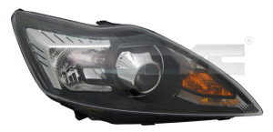 Far stanga potrivit FORD FOCUS II - (D1S/H1, reglaj electric, cu motoras, fundal negru)