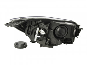 Far stanga potrivit FORD FOCUS III - (H1/H7, reglaj electric, cu motoras, fundal cromat) - Img 2