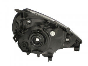 Far stanga potrivit HONDA JAZZ 2005-2008 - (H4, electric, manual, fundal negru/insertii crom) - Img 2